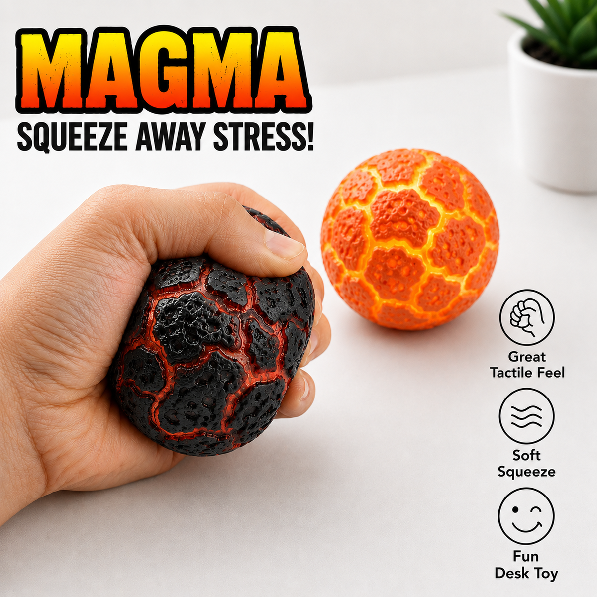 Magma Light-Up Squishy Ball