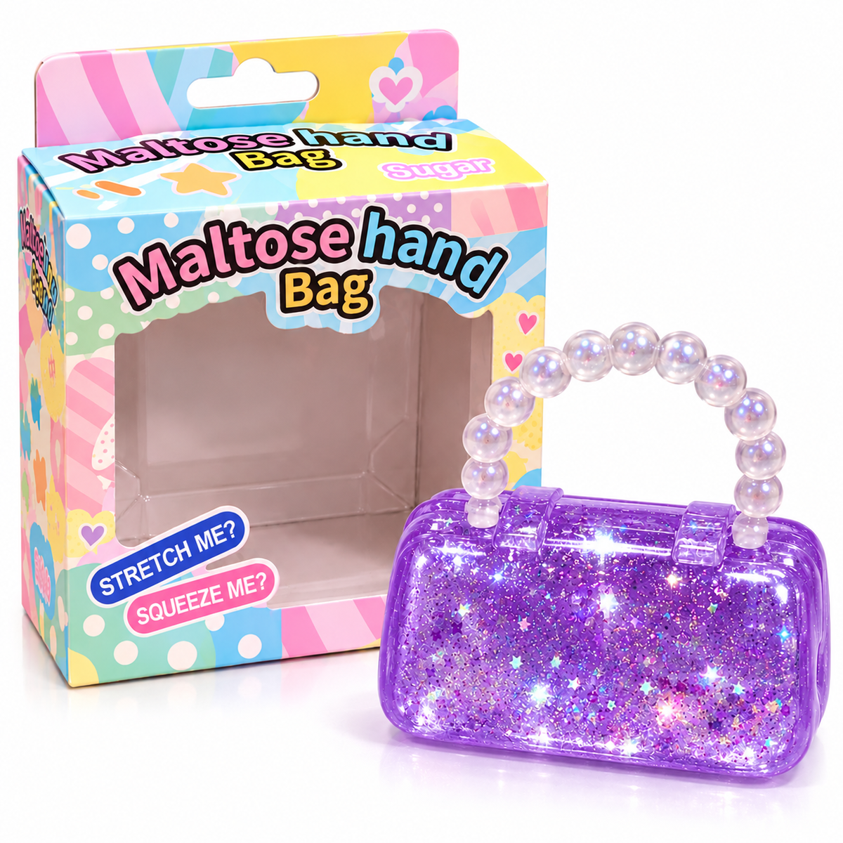 Glitter Handbag Squishy Toy