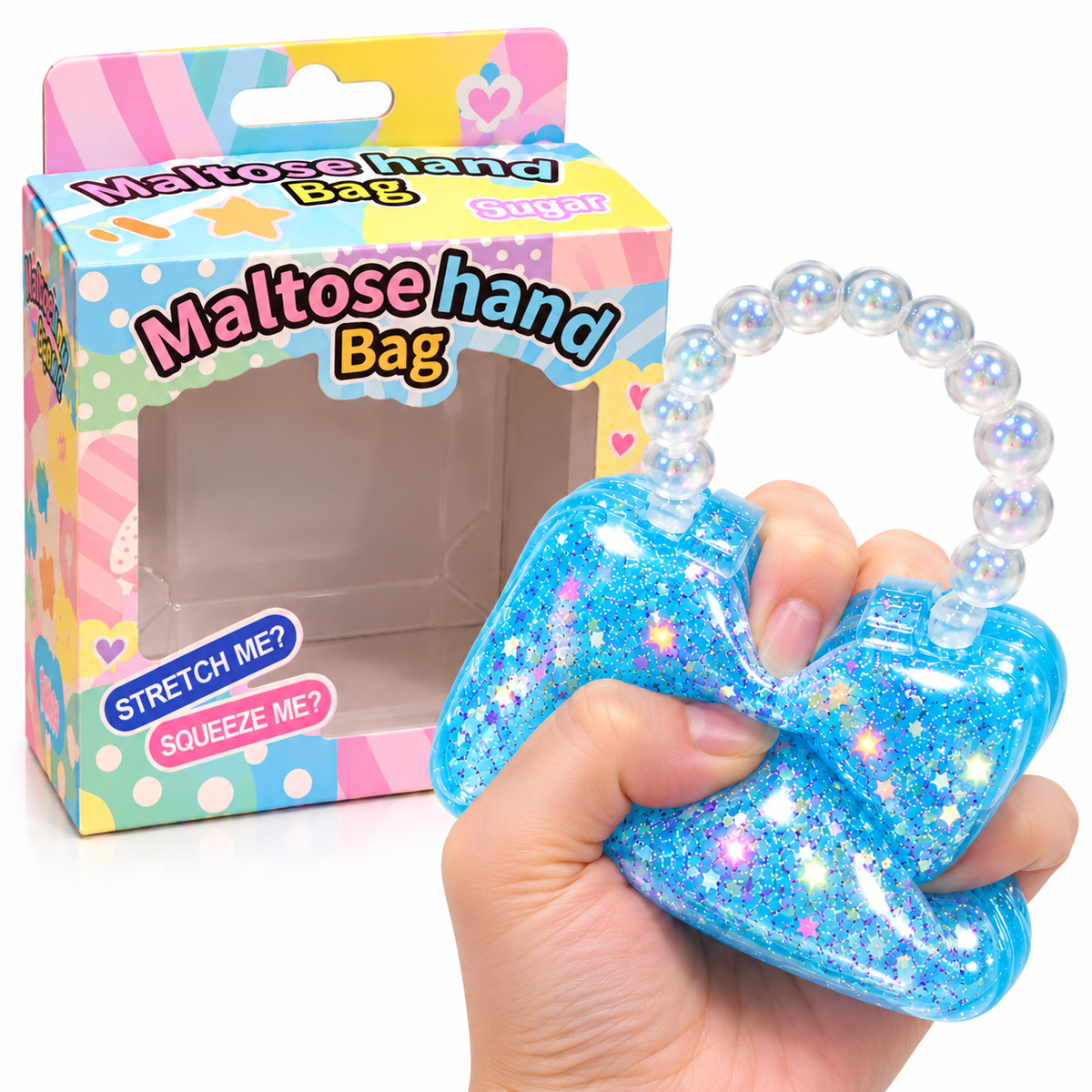 Glitter Handbag Squishy Toy