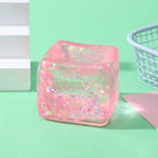 Glitter Ice Cube Squishy Toy