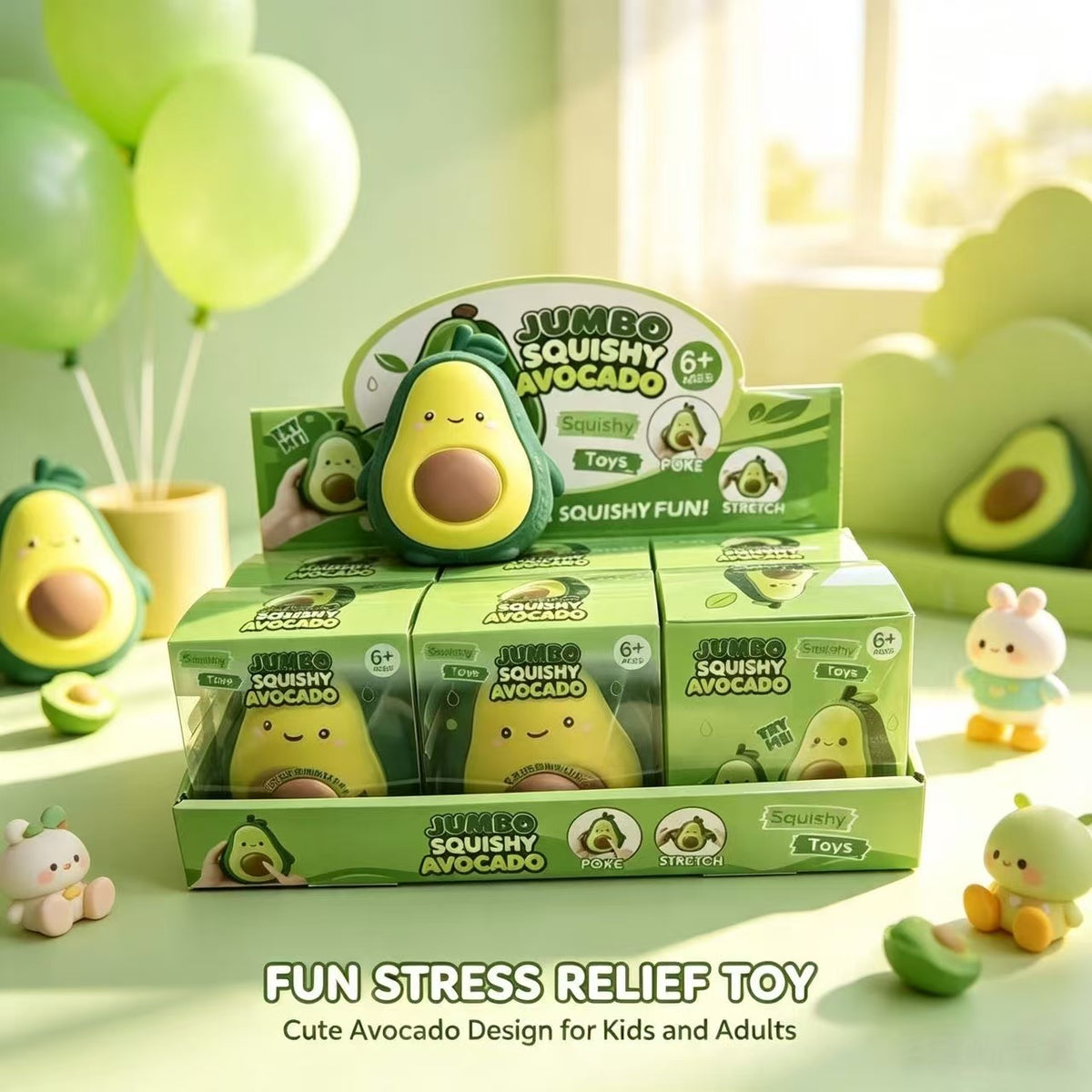 Avocado Squishy Toy – Soft Slow Rising