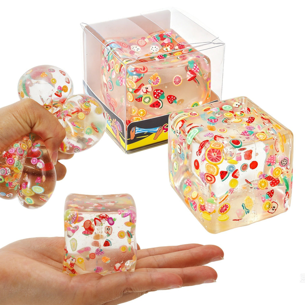 Fruit Slices Slow Rise Cube Squishy