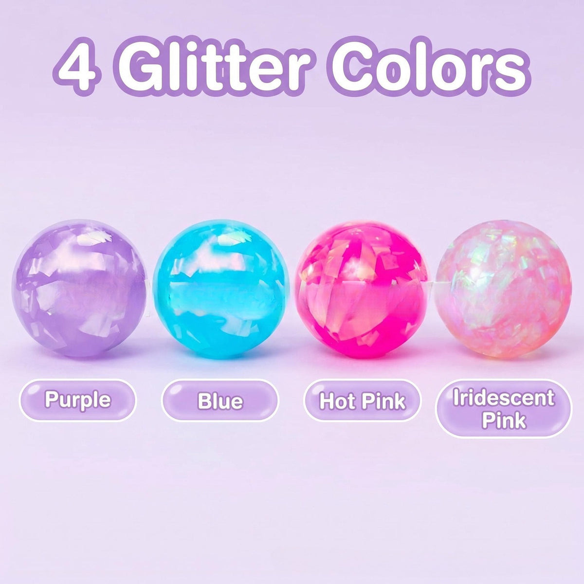 Slow Rise Ribbon Ball Squishy 4pcs Set