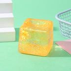Glitter Ice Cube Squishy Toy