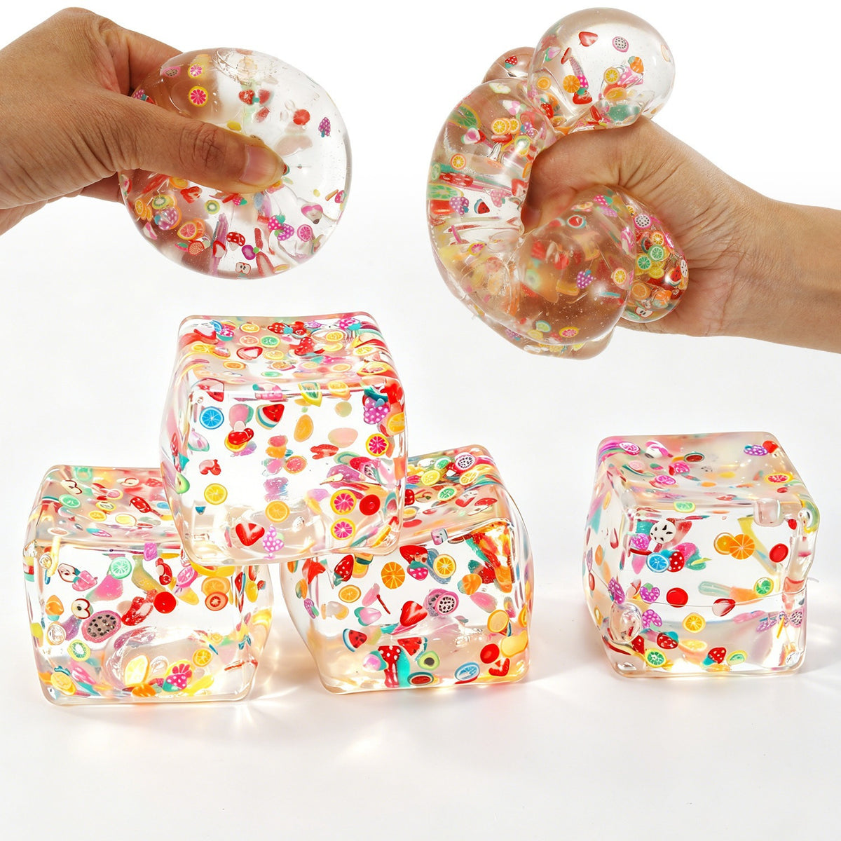 Fruit Slices Slow Rise Cube Squishy