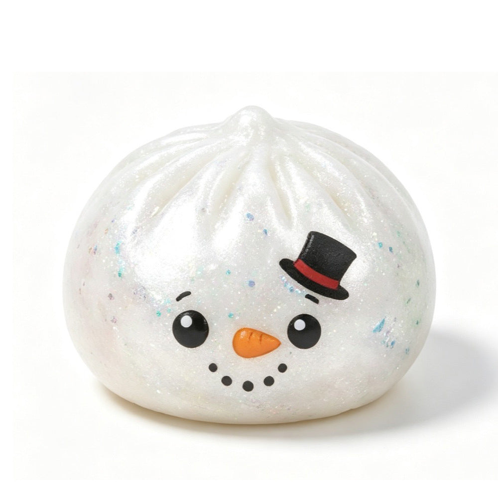 Holiday Glitter Dumpling Squishy