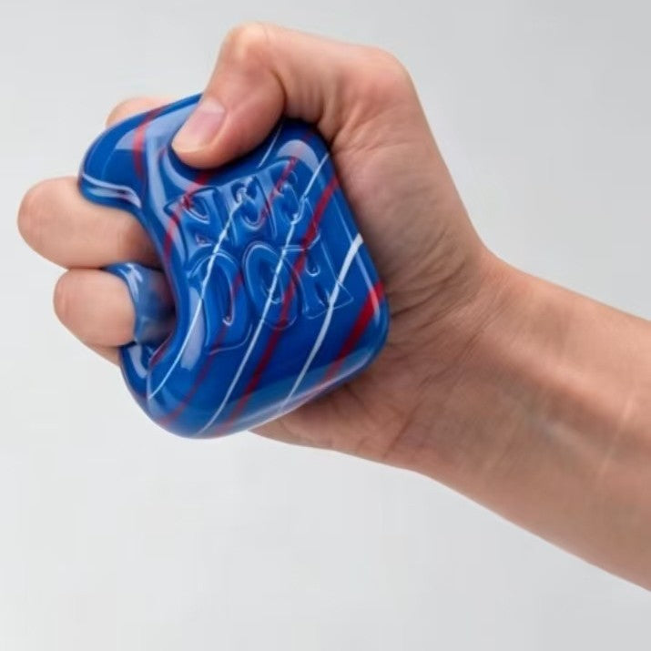 Red White & Blue Swirl Squishy Cube