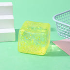 Glitter Ice Cube Squishy Toy
