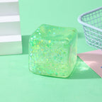 Glitter Ice Cube Squishy Toy