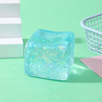 Glitter Ice Cube Squishy Toy