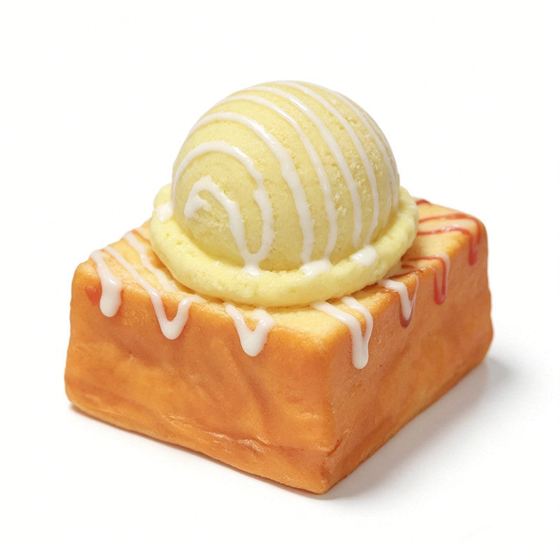 Toast Ice Cream Squishy Toy