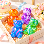 Colorful Swirl Gummy Bear Squishy
