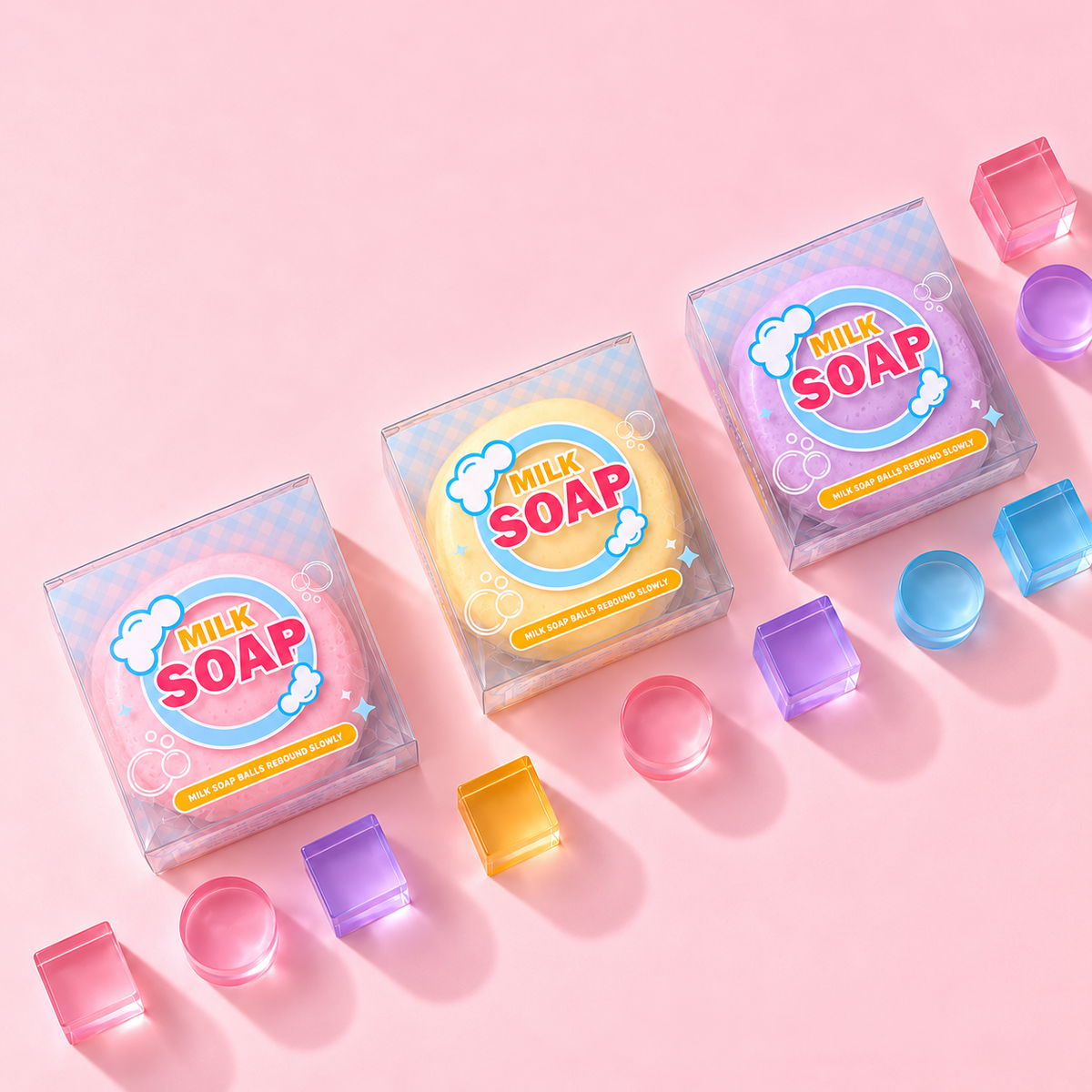 Milk Soap Puff Squeeze Toy