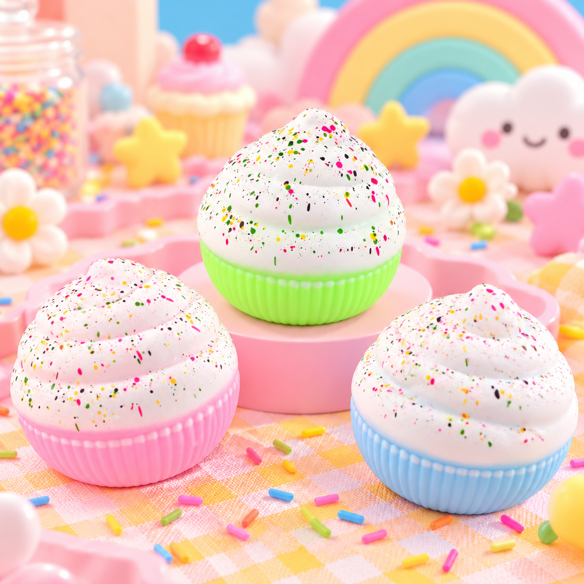 Cute Ice Cream Squishy Toy