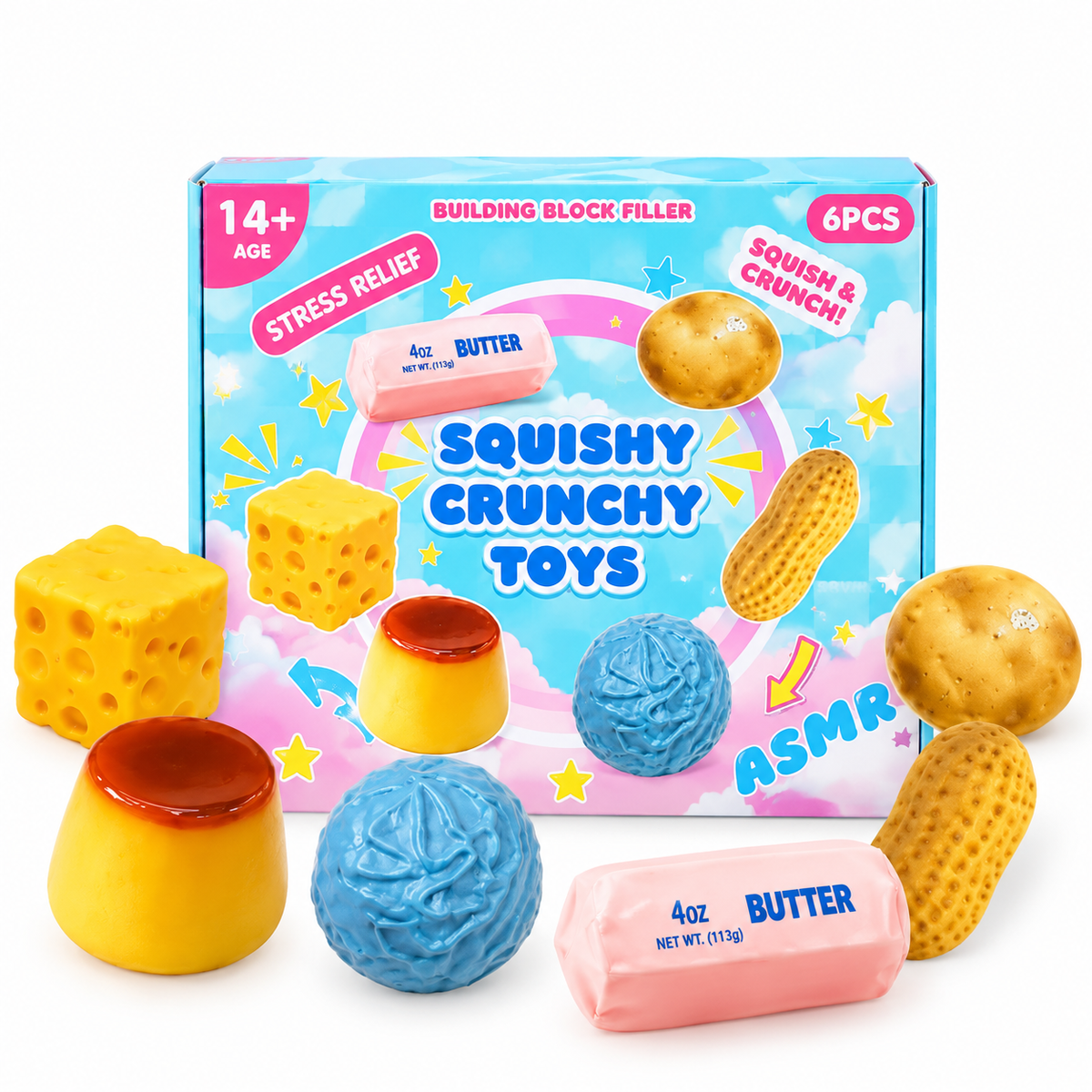 Crunchy Sensory Fidget Toys