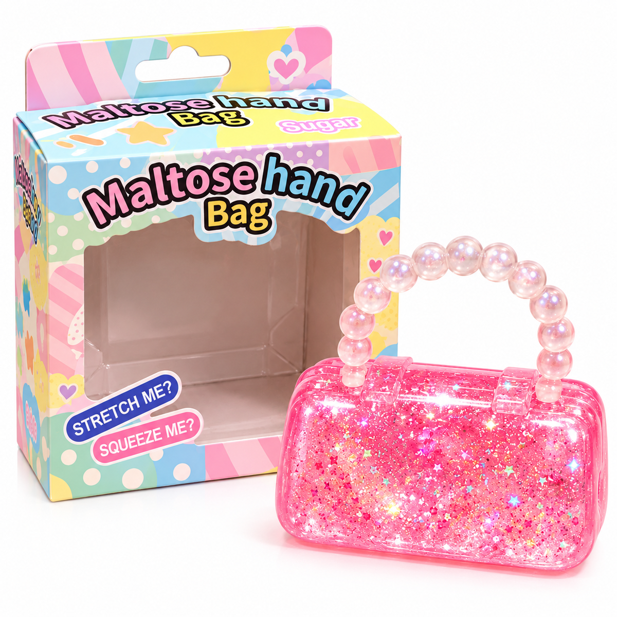 Glitter Handbag Squishy Toy