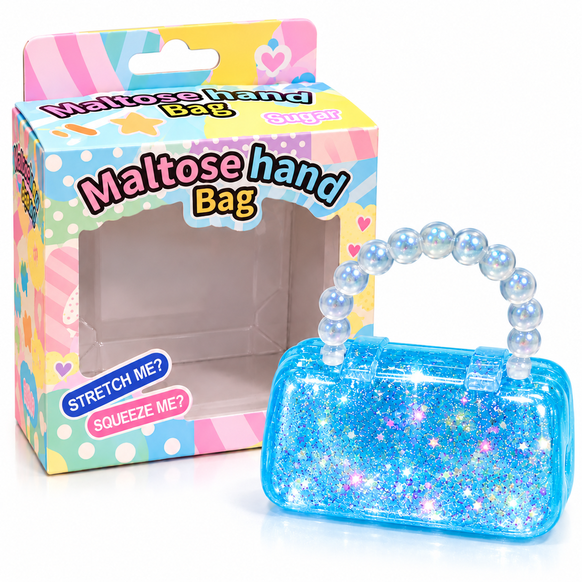 Glitter Handbag Squishy Toy