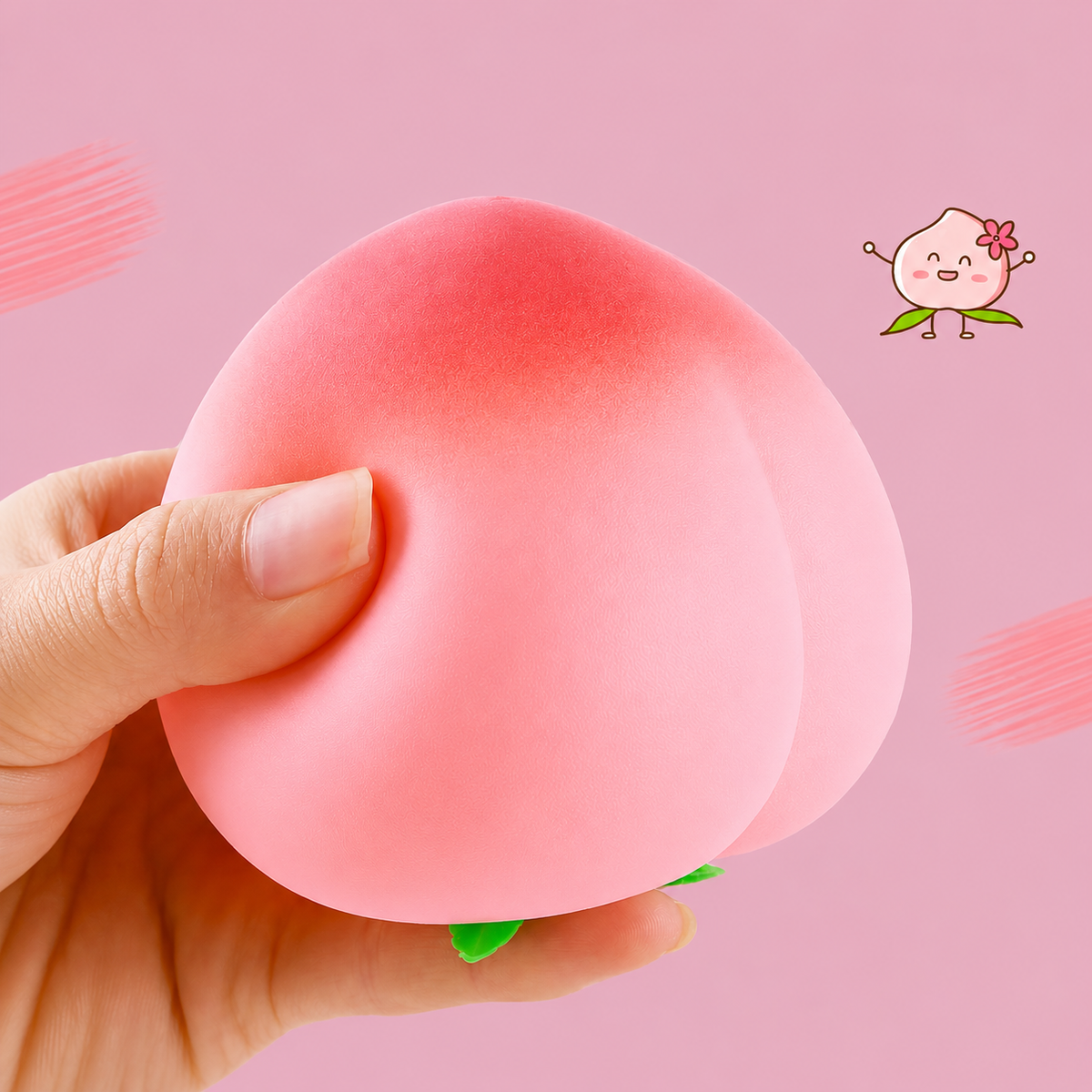 Sweet Peach Sensory Squeeze Toy