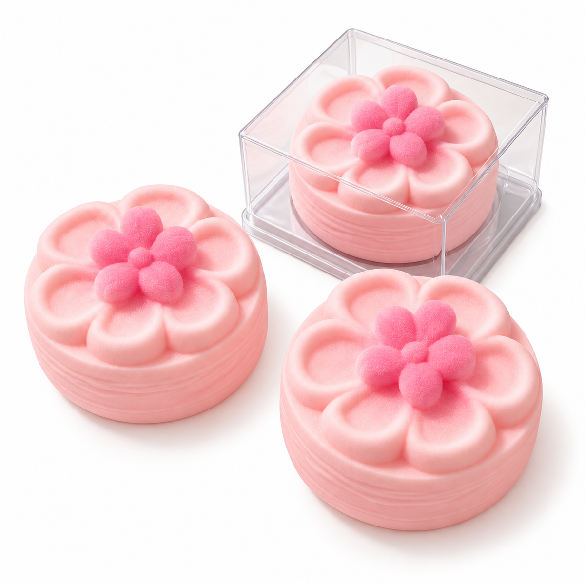 Pink Sakura Cake Squishy Toy