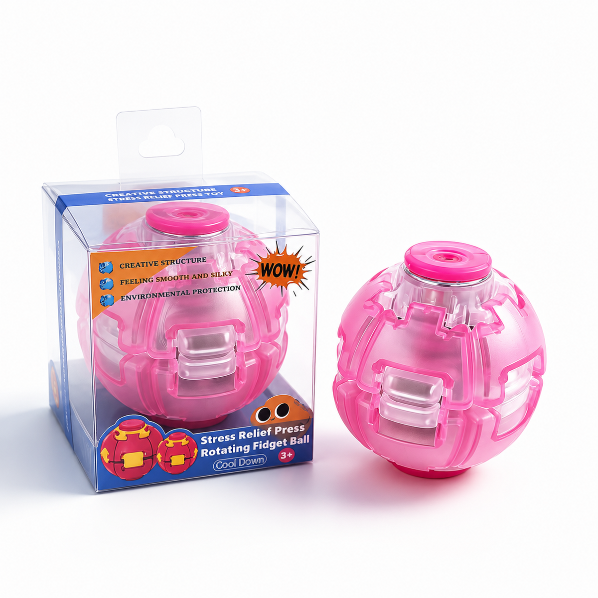 Crystal-Style Rotating Stress Relief Ball