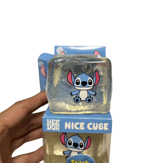 Stitch Clear Jelly Cube Squishy Toy