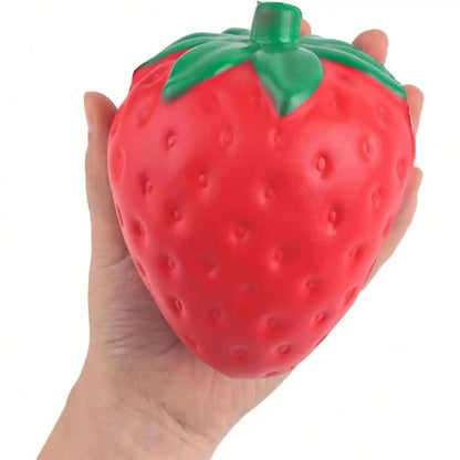 Jumbo Strawberry Squishy Stress Relief Toy