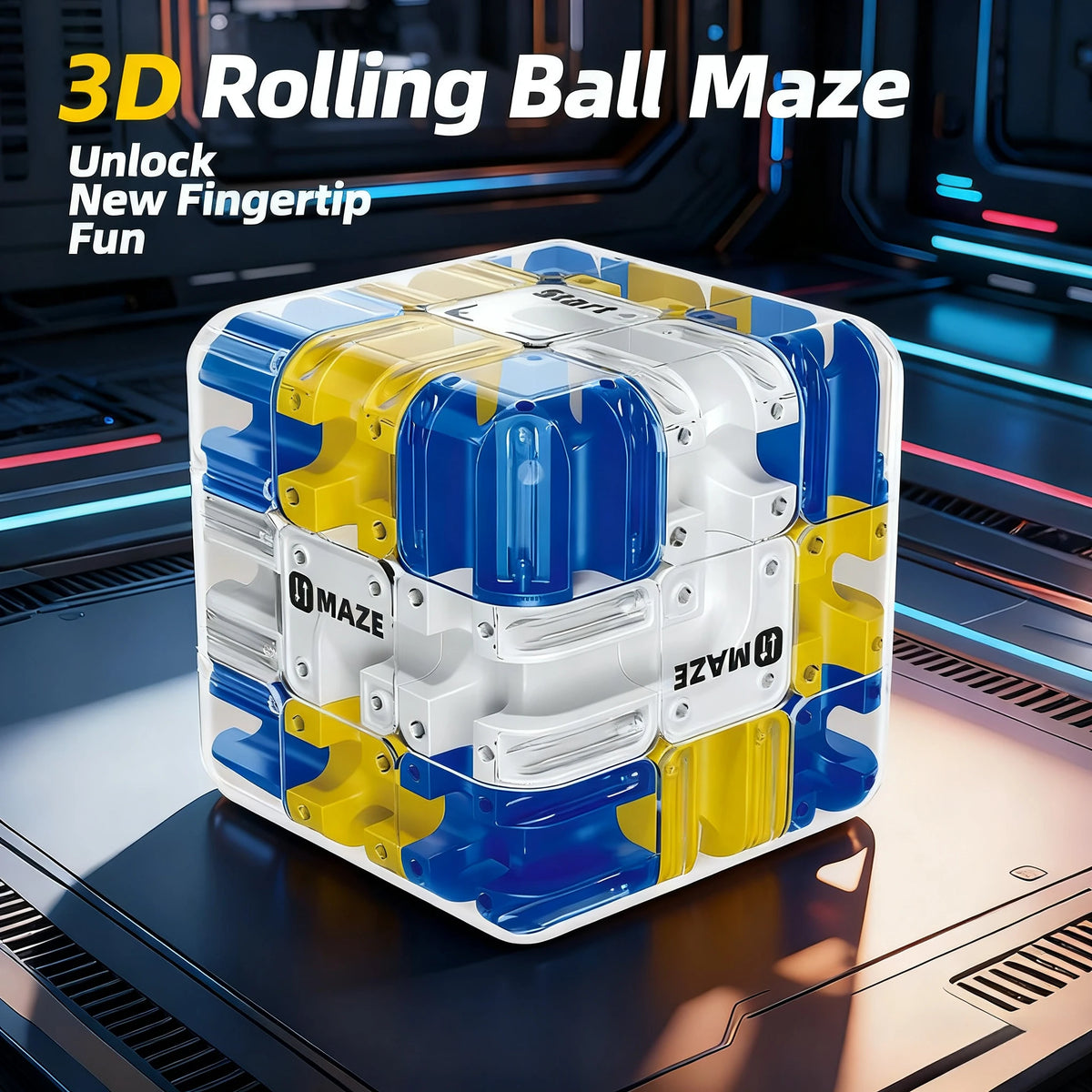 3D Puzzle Ball Labyrinth Challenge