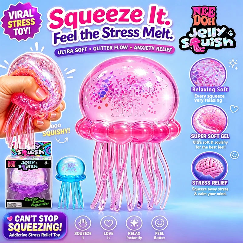 Jellyfish Squishy Sensory Stress Relief Toy