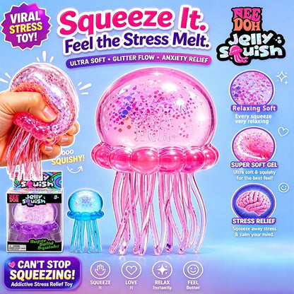 Jellyfish Squishy Sensory Stress Relief Toy