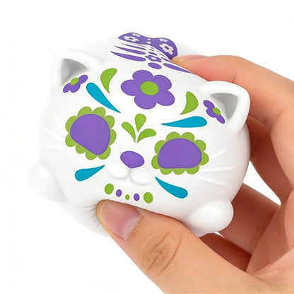 Sugar Skull Cat Squishy Toy