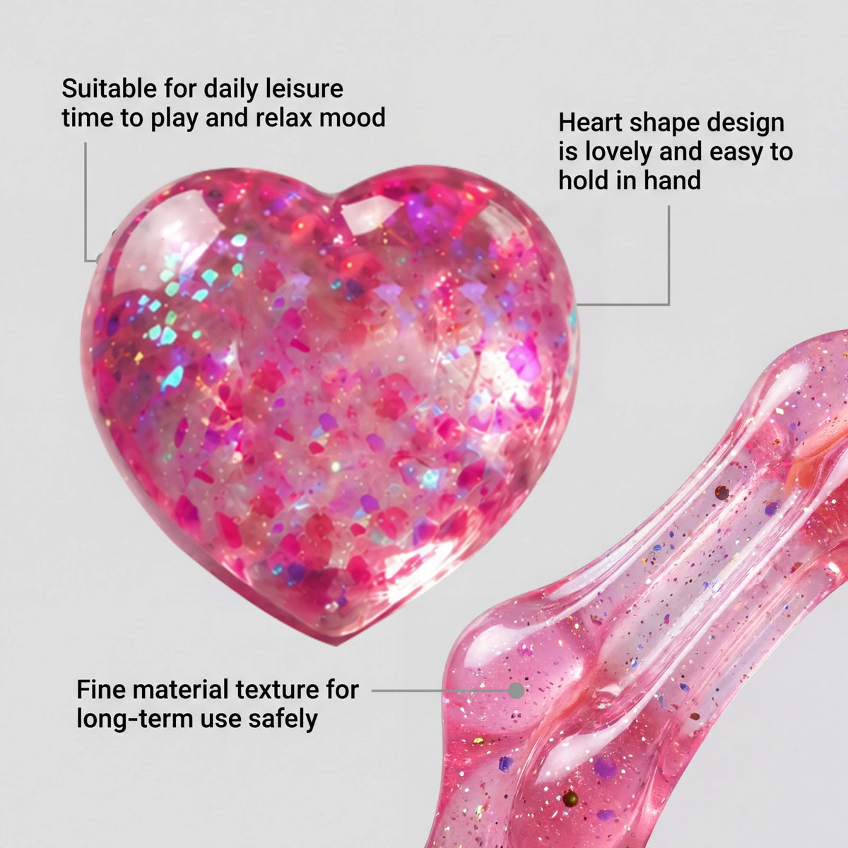 Heart Squishy Stress Relief Toy
