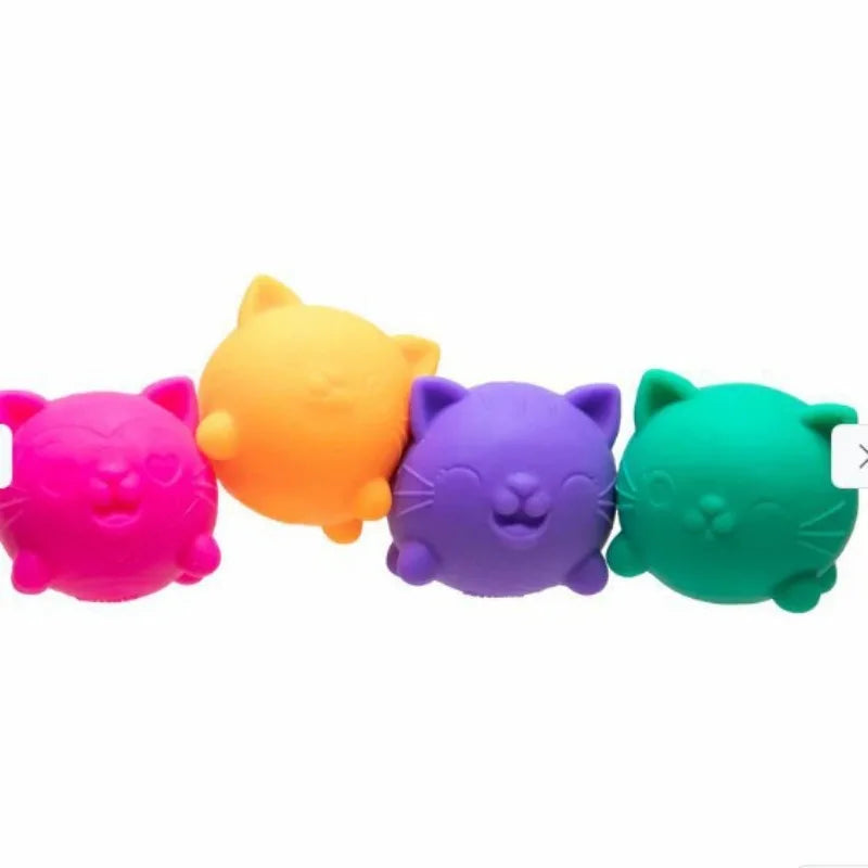 Mini Cat Squishy Collection – 4 Pack Sensory Stress Relief Toys