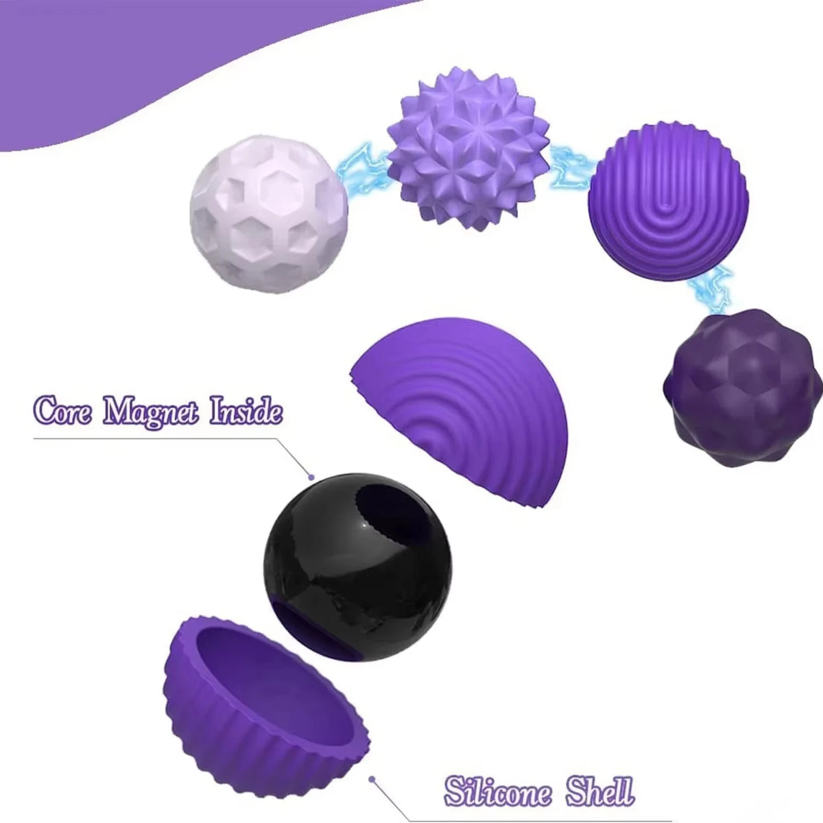 Magnetic Sensory Stress Relief Balls