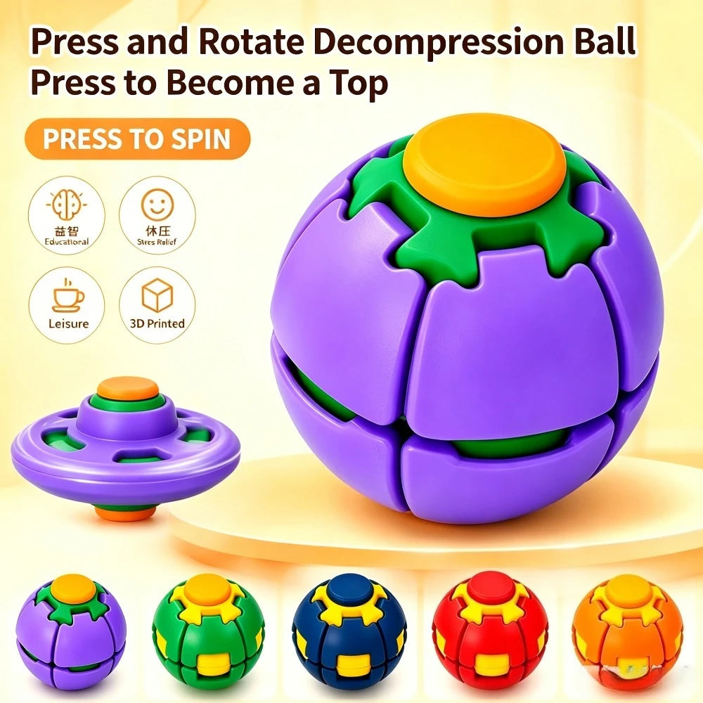 Transforming Spinner Ball Stress Relief Toy