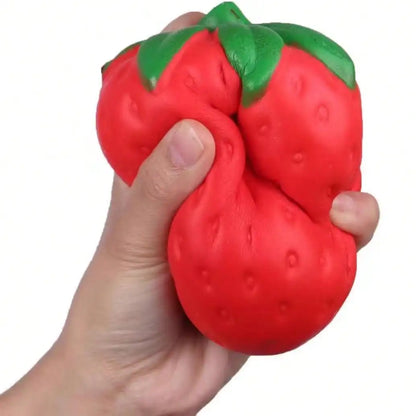 Jumbo Strawberry Squishy Stress Relief Toy