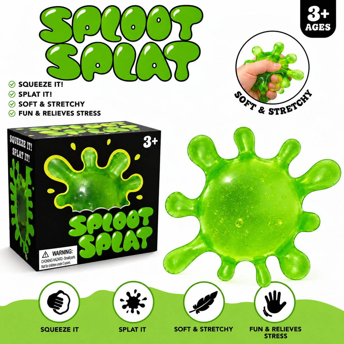 Glow Splat Sensory Squishy Toy