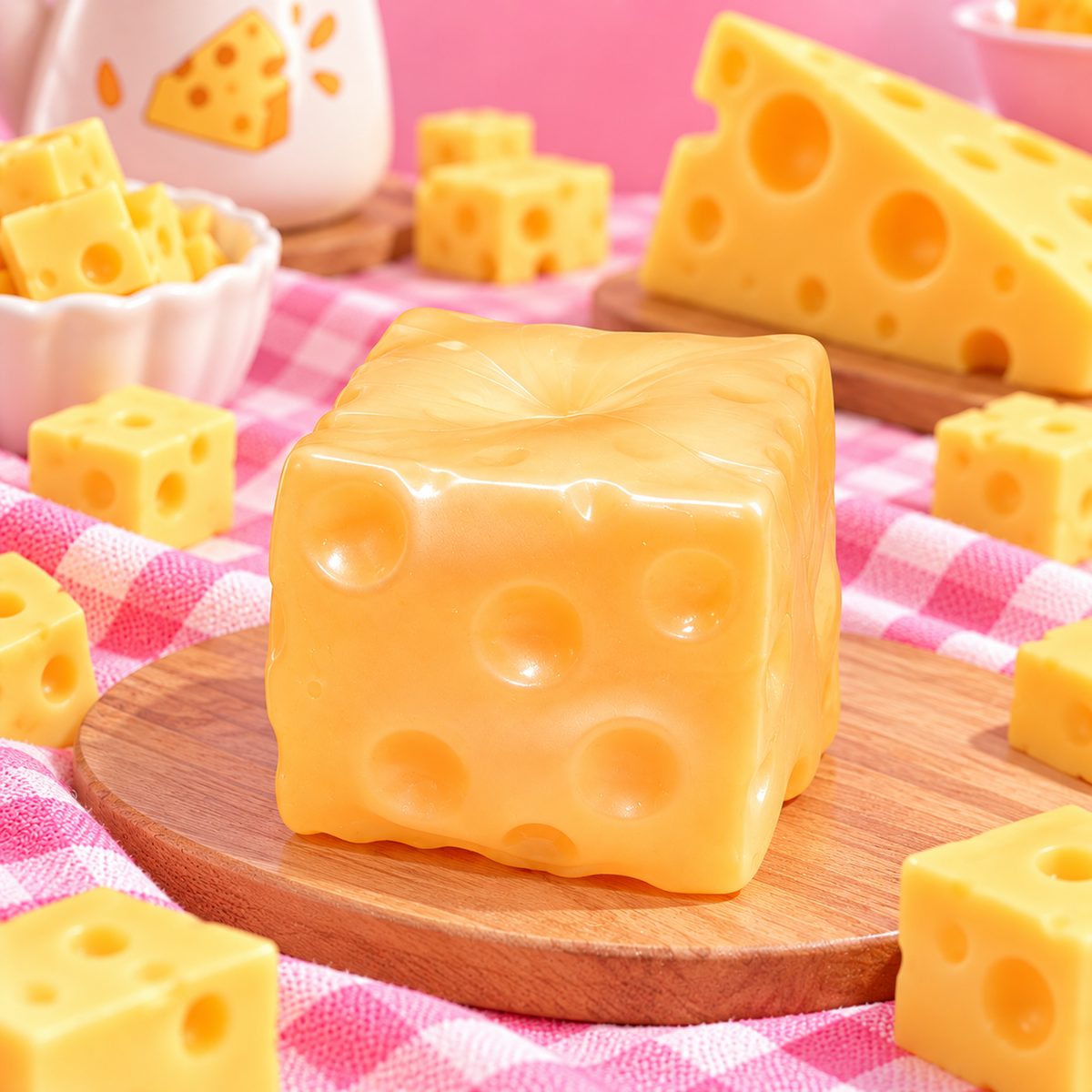 Coconut Oil Jelly Cheese Squishy Toy