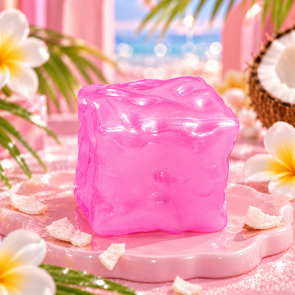 Coconut Oil Jelly Cheese Squishy Toy