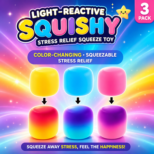 Light Reactive Sensory Squishy 3pcs
