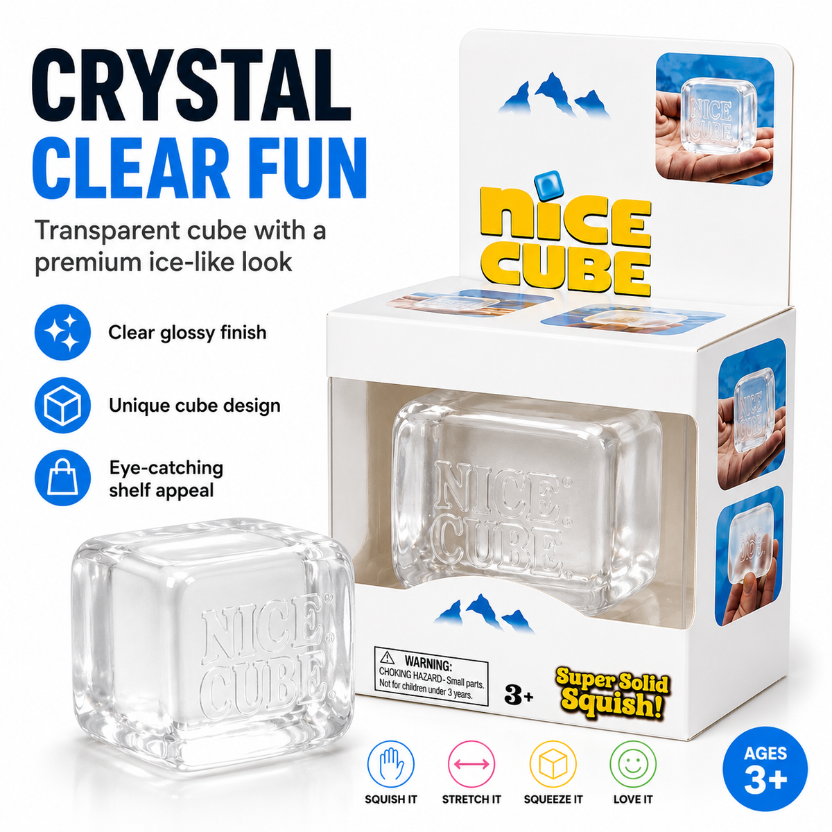Crystal Clear Sensory Cube