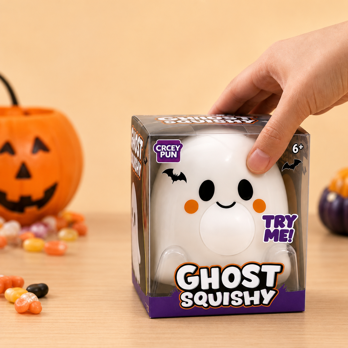 Cute Ghost Squishy Squeeze Toy