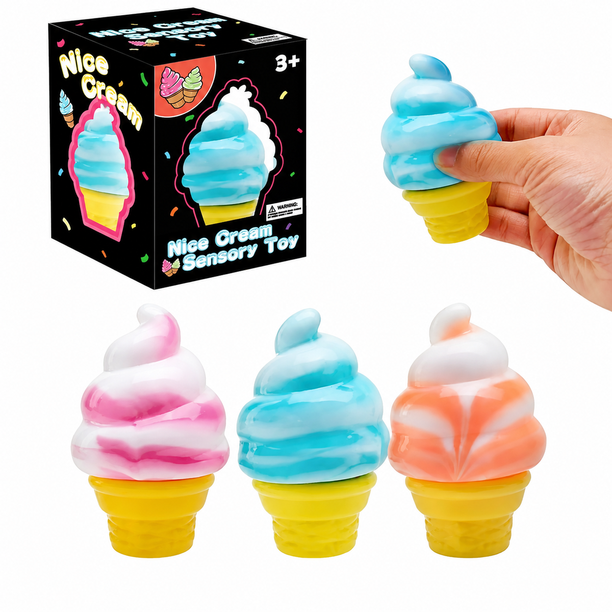 Ice Cream Cone Squishy Toy