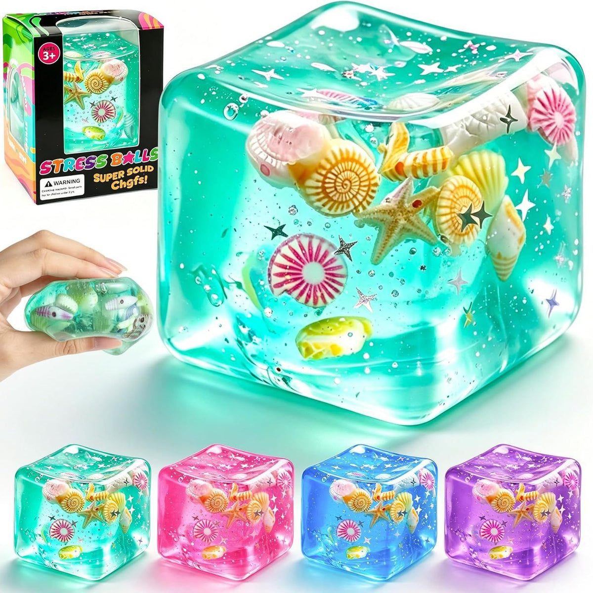 Ocean Theme Squishy Cube