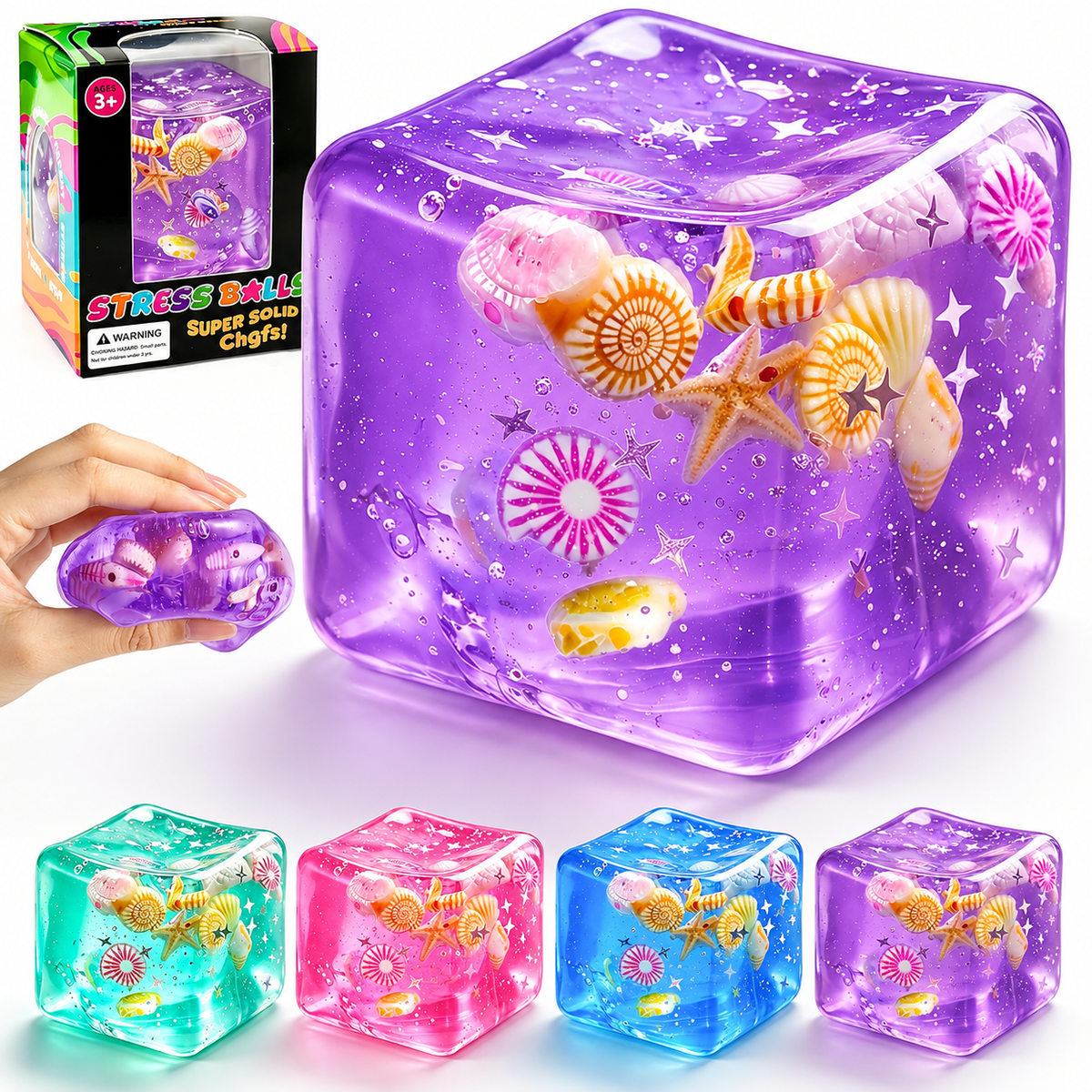 Ocean Theme Squishy Cube
