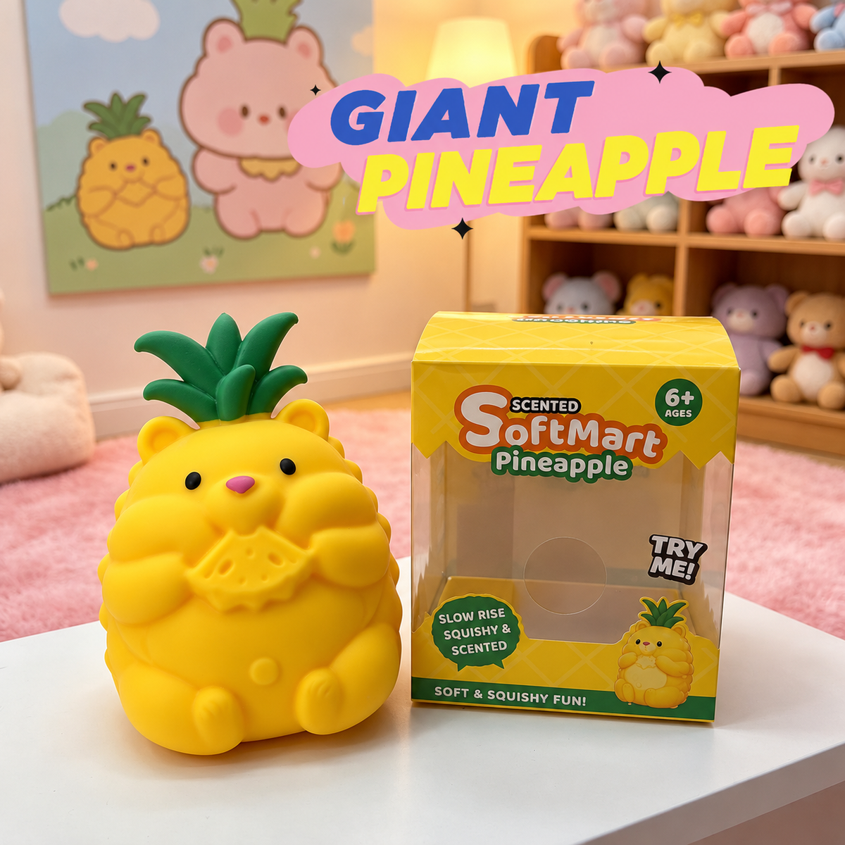 Pineapple Plush Squishy Scented Toy