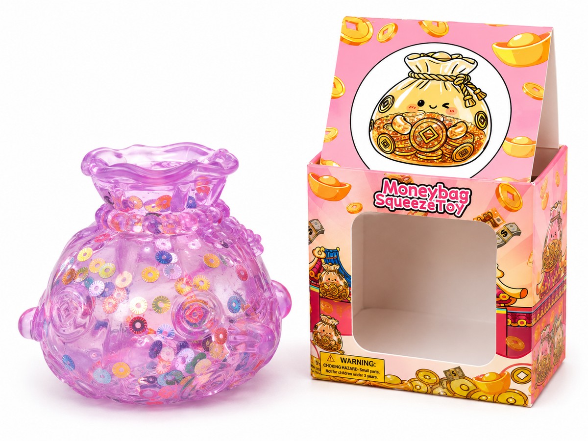 Glitter Money Bag Squishy Toy