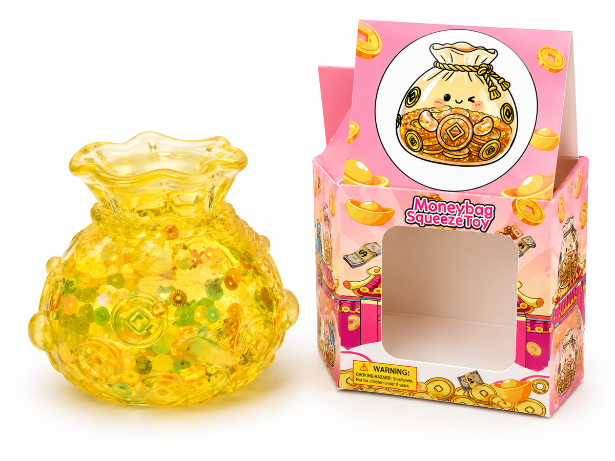 Glitter Money Bag Squishy Toy